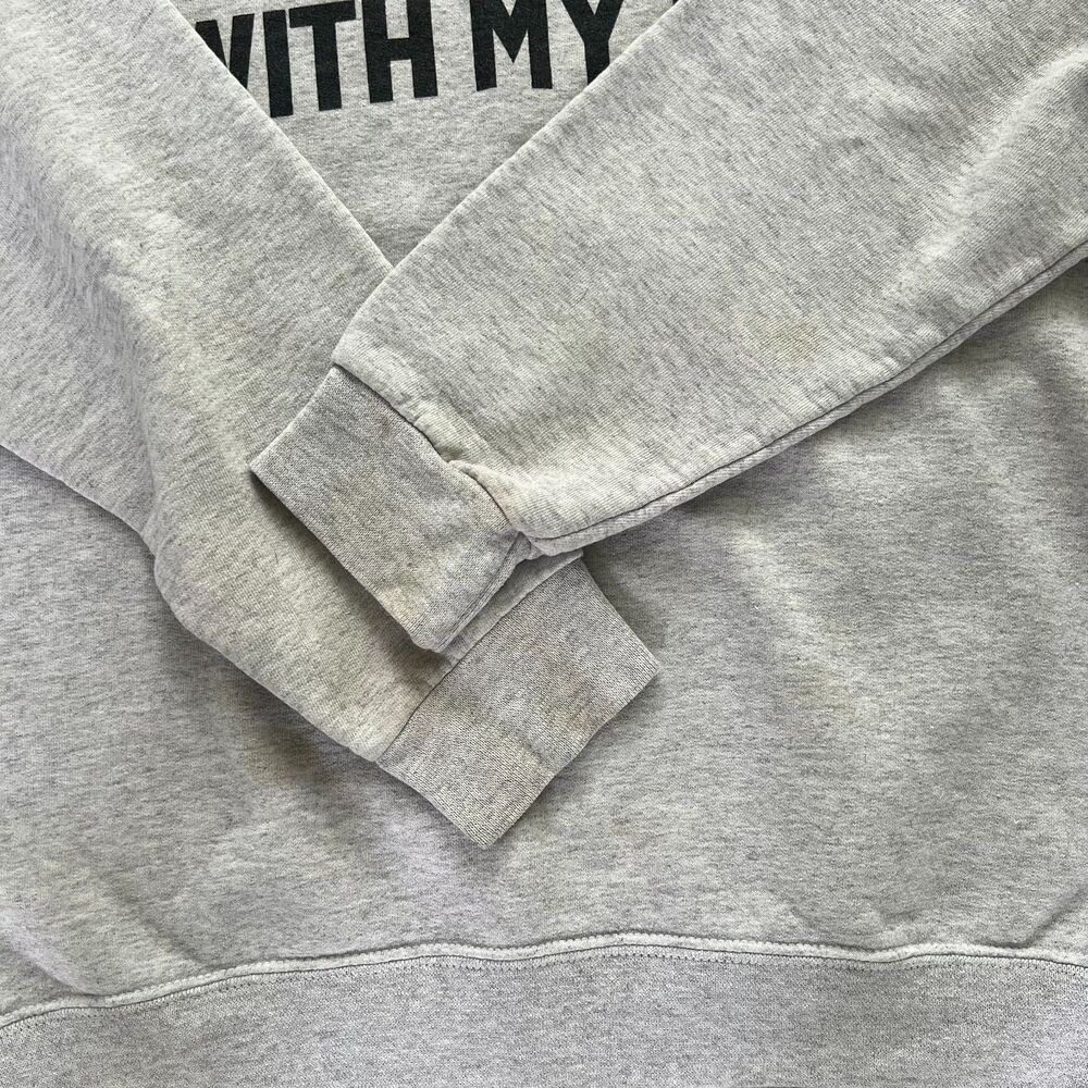 Namastay Home With My Dog Treat Dreams Grey Sweatshirt Medium - Picture 5 of 10